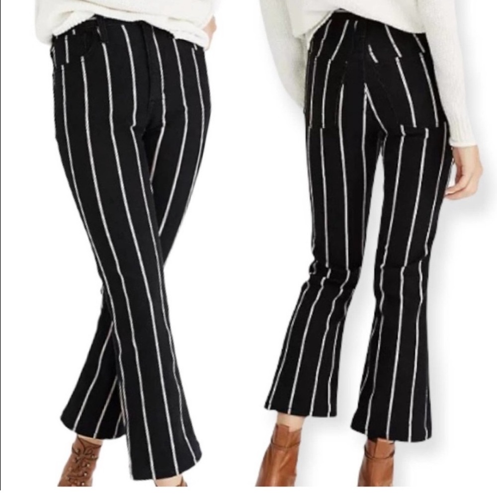 Madewell Cali Demi Boot Jeans Denims Elsie Stripe 26 NWOT